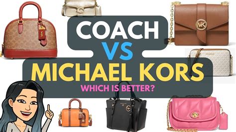 compare coach and michael kors|coach versus Michael Kors.